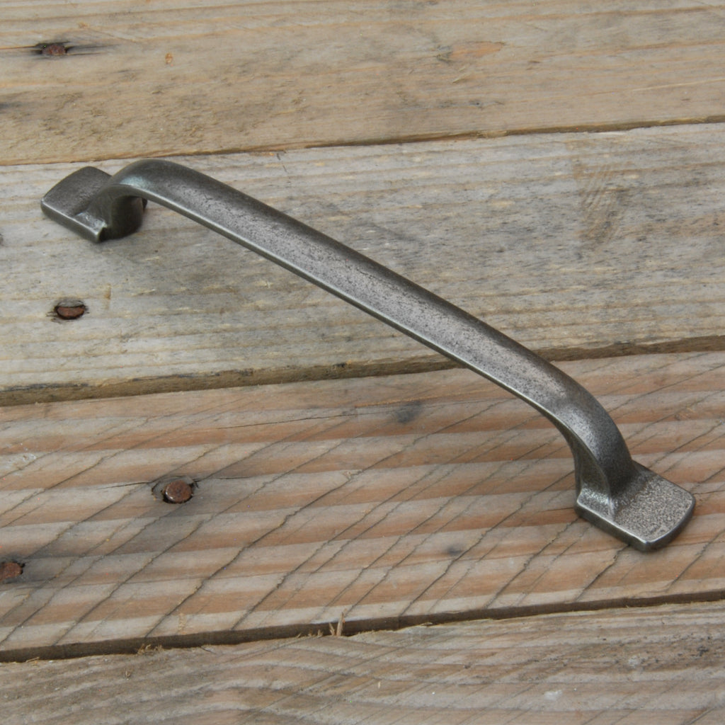 Pewter Finish D Handle Kitchen Cabinet Drawer Pull 200mm Length
