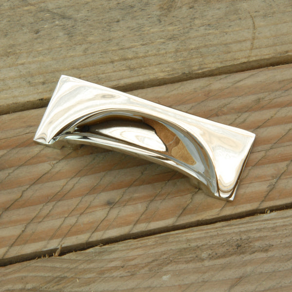 Polished Nickel Solid Brass Cabinet Kitchen Drawer Door Bow Handles Pulls & Knobs