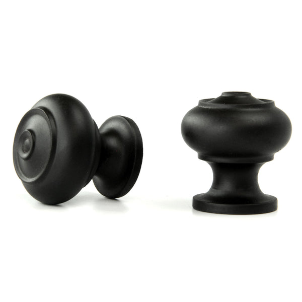 Satin Matt Black Cabinet Kitchen Door Knobs Cup Handles & Drawer Pulls