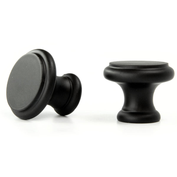 Satin Matt Black Cabinet Kitchen Door Knobs Cup Handles & Drawer Pulls