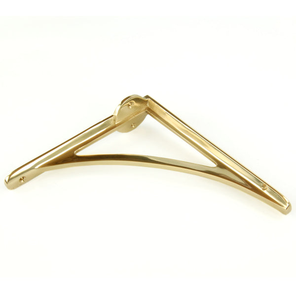 Solid Brass Polished Antique Vintage Metal Shelf Bracket Support Victorian Style