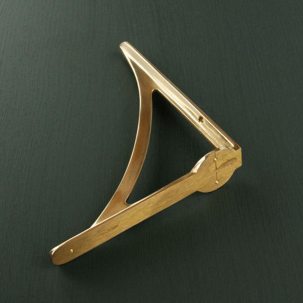 Solid Brass Polished Antique Vintage Metal Shelf Bracket Support Victorian Style