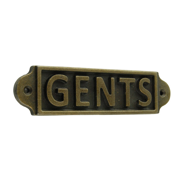 Antique Brass Cast Iron Vintage Style Metal Wall Door Gate Signs