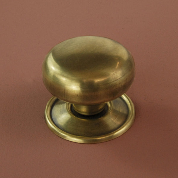 Set of 4 Unlacquered Brass Knobs Handles Kitchen Door Drawer Cupboard Pulls
