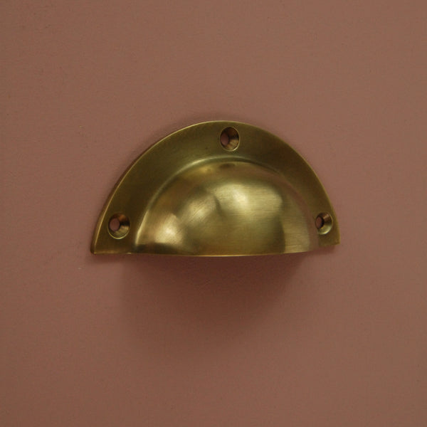 Aged Unlacquered Solid Brass Cabinet Knobs Kitchen Drawer Door Bow D Handles Pulls