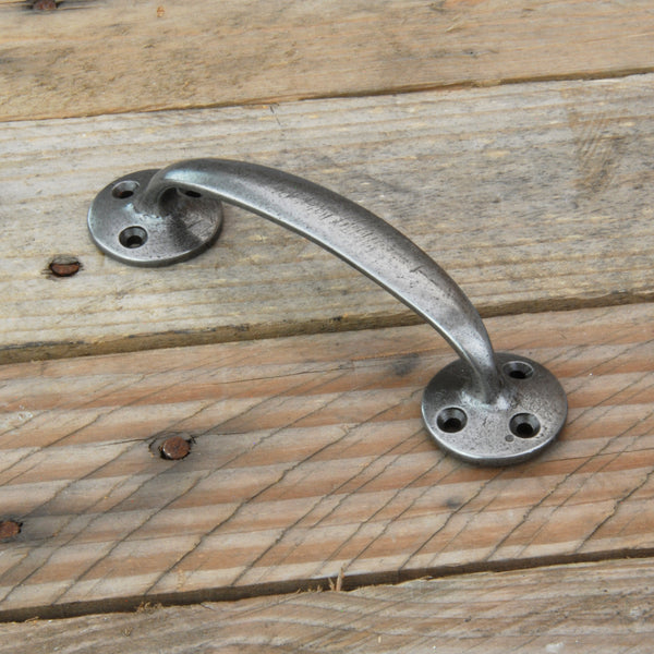 Pewter Finish Victorian Bow Handle Kitchen Cabinet Drawer Pull