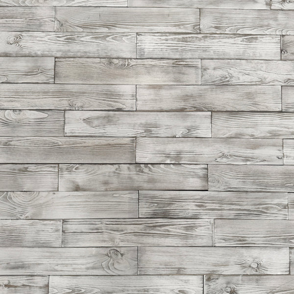 Distressed White Painted Reclaimed Style Wooden Wall Tiles Cladding Panelling Panels