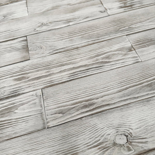 Distressed White Painted Reclaimed Style Wooden Wall Tiles Cladding Panelling Panels