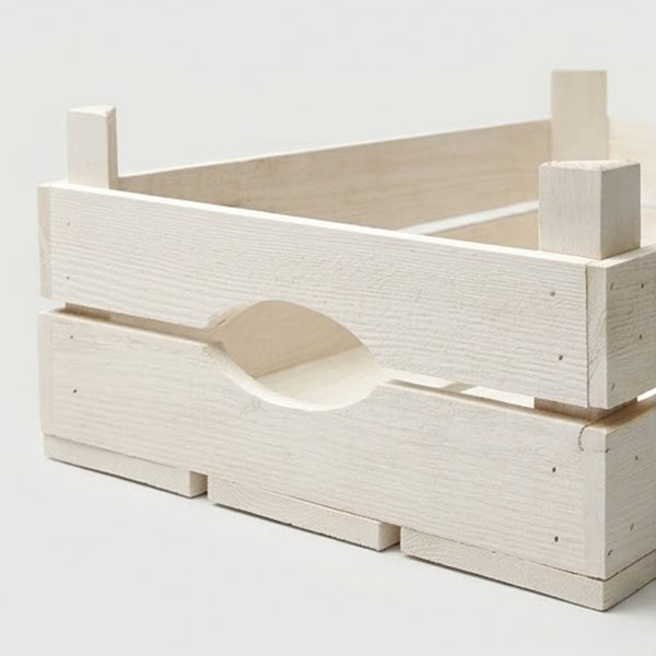 White Wooden Garden Potting Shed Planting Tray Crate Trug Storage