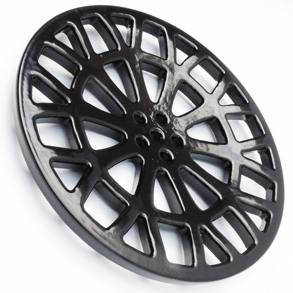 Round 7" 175mm Cast Metal Drain Cover Gully Grid Modern Alloy Wheel Design