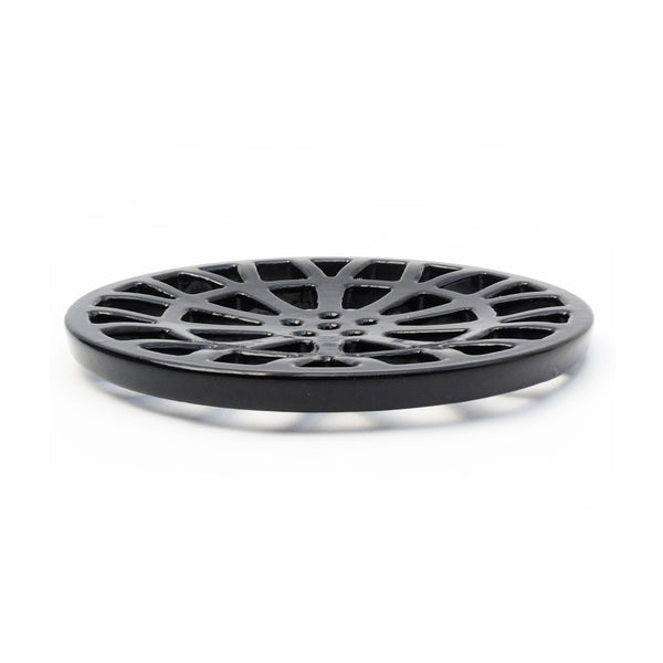 Round 7" 175mm Cast Metal Drain Cover Gully Grid Modern Alloy Wheel Design