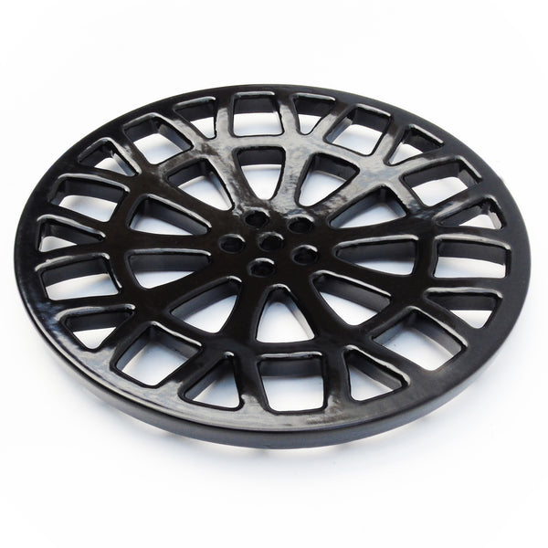 Round 6" Inch 150mm Cast Metal Drain Cover Gully Alloy Wheel Design