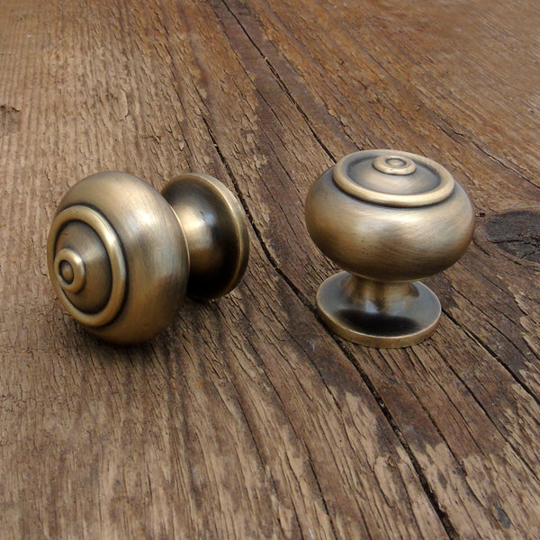 Bloxwich Vintage Cabinet Kitchen Drawer Knobs Handles Antique Brass