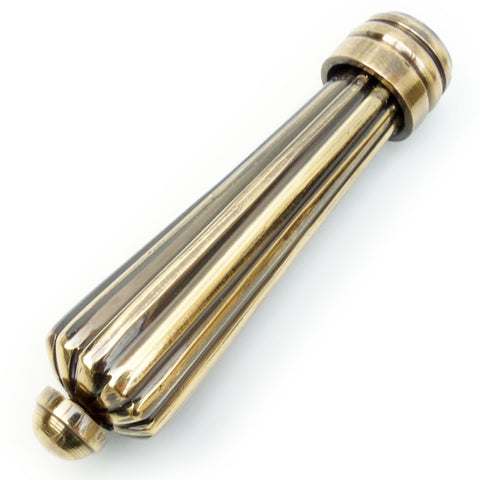 Antique Solid Brass Regency Reeded Period Style Bathroom Light Switch Pull