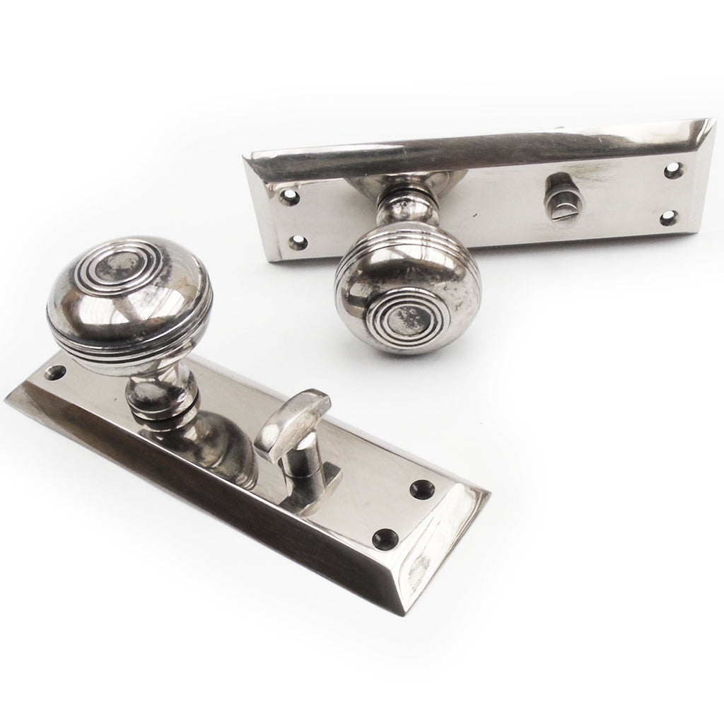 Antique door 2025 knobs and backplates