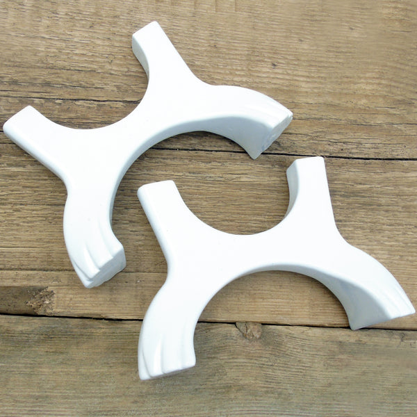 A Pair of Feet Supports for Traditional Cast Iron Column Radiators