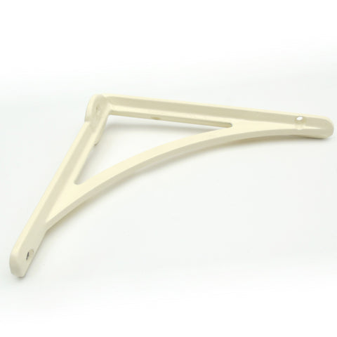 Cream Vintage Victorian Period Cast Iron Metal Book Shelf Bracket Support