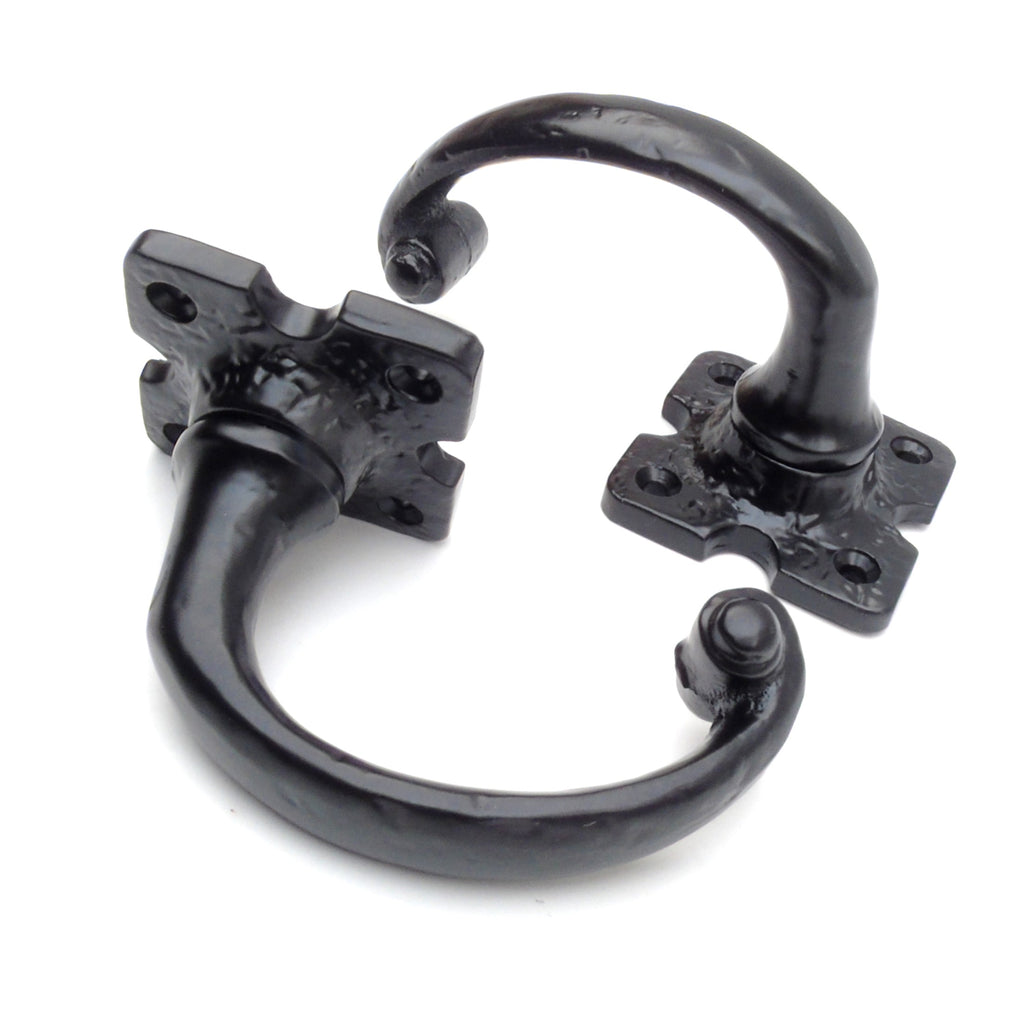 Jones & Grey Vintage Tudor Period Style Black Lever Latch Door Handles