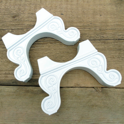 A Pair of Feet Supports for Traditional Cast Iron Column Radiators