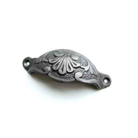 Cast Iron Cup Kitchen Handle Cabinet Chest Drawer Pull - Vintage Ornate style