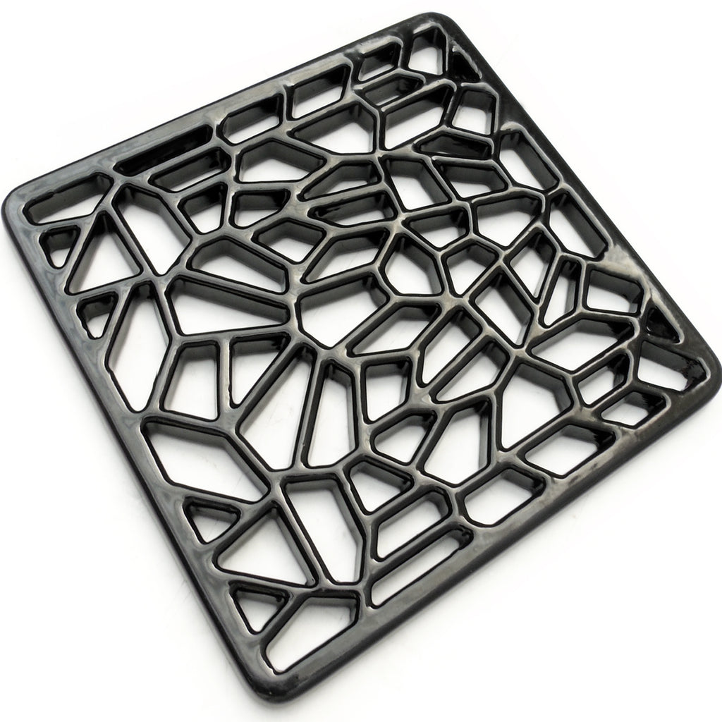 A Geometric Design Square 6" 150mm Cast Metal Drain Cover Gully Grid
