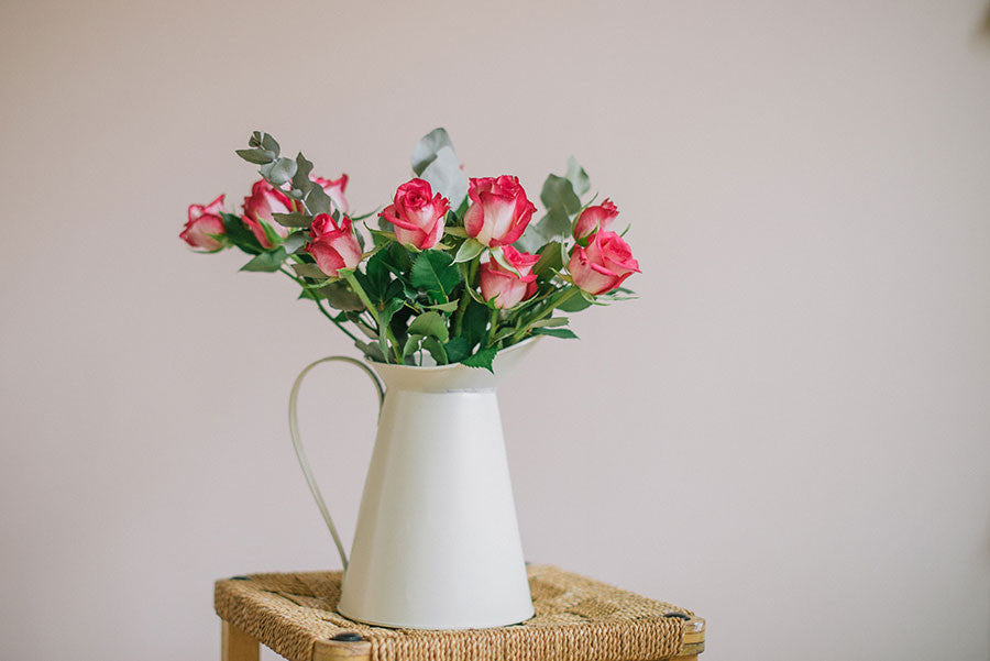 Vintage Style Cream Metal Jug