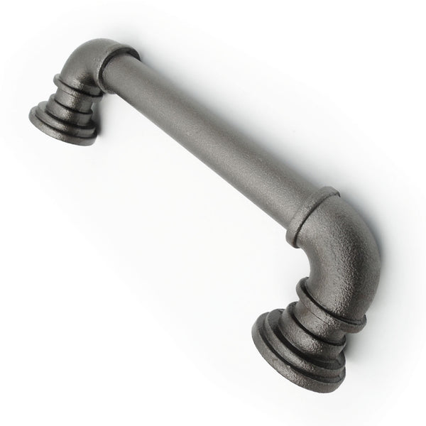 Vintage Industrial Style Cast Iron Metal Pipe Door Cupboard Handle