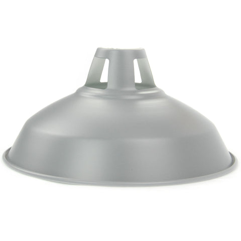 Vintage Industrial Metal Lamp Shade French Grey
