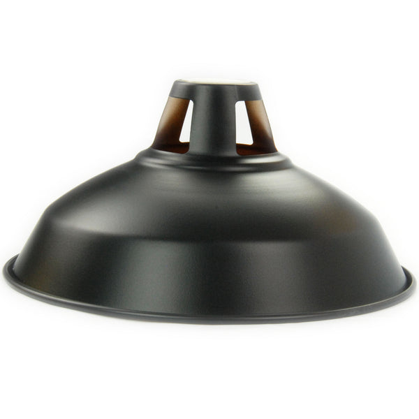 Vintage Industrial Metal Lamp Shade Black & Copper