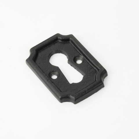 Rectangle Escutcheon Door Lock Keyhole Cover - Black