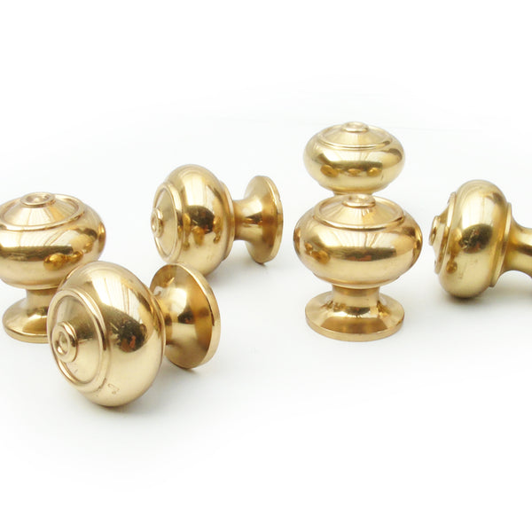 Polished Solid Brass Bloxwich Cabinet Kitchen Drawer Knobs Handles