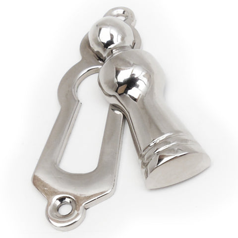 The Lady Style Escutcheon Door Lock Cover - Polished Nickel