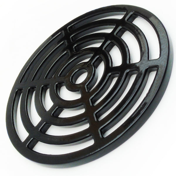 Round 7.5" 190mm Cast Metal Drain Cover Gully Grid Modern Design
