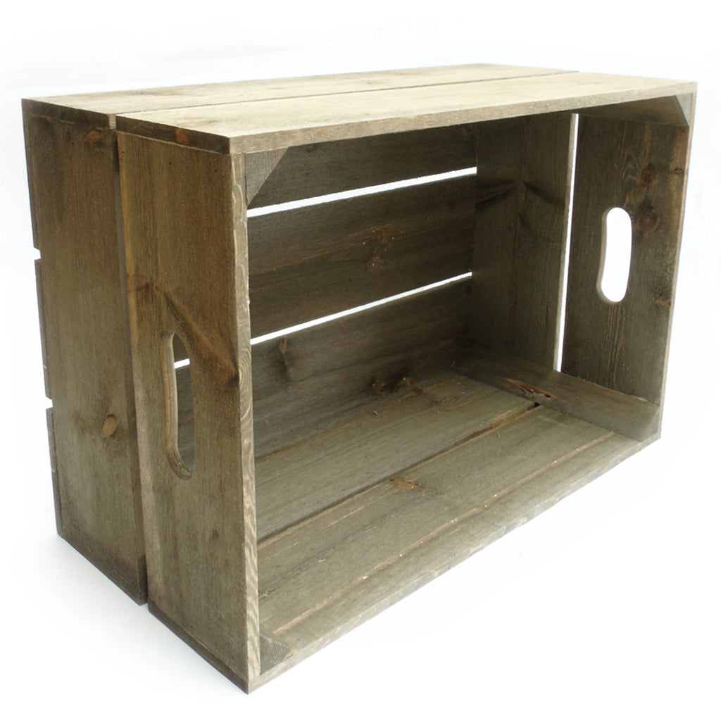 A Vintage Style Rustic Wooden Apple Fruit Crate Bushel Box Storage ...