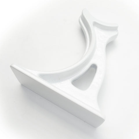 A Cast Iron Column Radiator Foot Feet Support Swan White