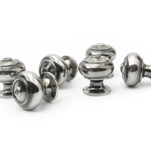 Bloxwich Antique Nickel Cabinet Kitchen Drawer Knobs Handles Solid Brass