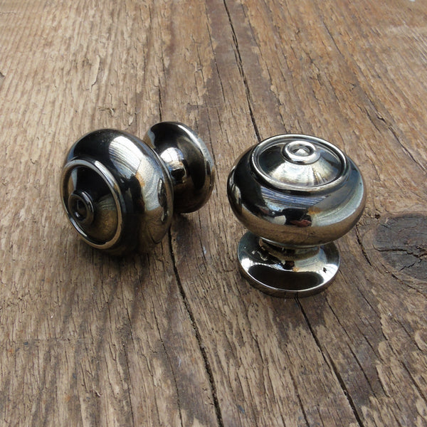 Bloxwich Antique Nickel Cabinet Kitchen Drawer Knobs Handles Solid Brass