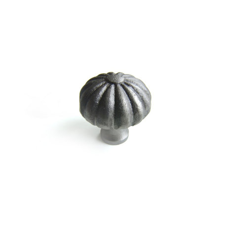 Cast Iron Knob Cabinet Cupboard Door Handle / Drawer - Pumpkin