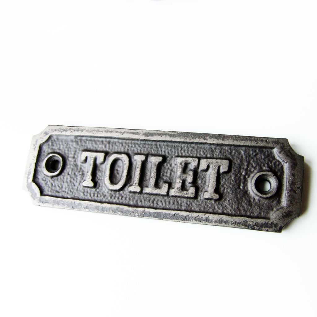 thumbnail image 2 of Vintage Cast Iron 'Ladies & Gents' Toilet Sign - Retro Wall/Door Plaque For Pub, Cafe, Hotel 2 of 2
