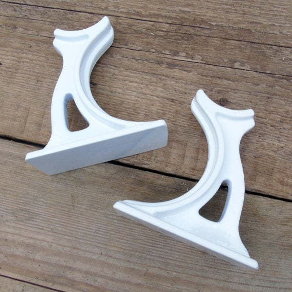 A Pair of Feet Supports for Traditional Cast Iron Column Radiators